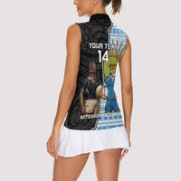 New Zealand Argentina Rugby Custom Women Sleeveless Polo Shirt 2025 Los Pumas All Black Together - Polynesian Pride