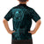 New Zealand Skull Darts Hawaiian Shirt Aotearoa Maori Chest Tattoo Stylized Teal - Polynesian Pride