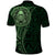 New Zealand Skull Darts Polo Shirt Aotearoa Maori Chest Tattoo Stylized Green - Polynesian Pride