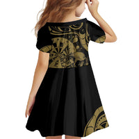 New Zealand Darts Family Matching Mermaid Dress and Hawaiian Shirt Skull In Dart We Trust Maori Pattern LT14 - Polynesian Pride