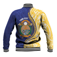 Personalised Nauru Angam Day Baseball Jacket Naoero Frigatebird With Flag Proud