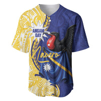 Personalised Nauru Angam Day Baseball Jersey Naoero Frigatebird With Flag Proud