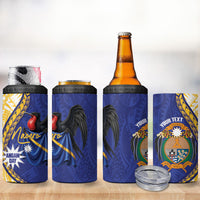Personalised Nauru Angam Day 4 in 1 Can Cooler Tumbler Naoero Frigatebird With Flag Proud
