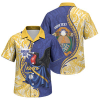 Personalised Nauru Angam Day Family Matching Tank Maxi Dress and Hawaiian Shirt Naoero Frigatebird With Flag Proud