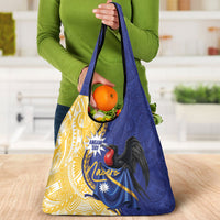 Nauru Angam Day Grocery Bag Naoero Frigatebird With Flag Proud