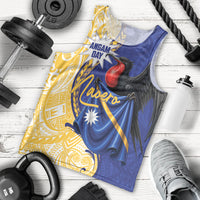 Personalised Nauru Angam Day Men Tank Top Naoero Frigatebird With Flag Proud