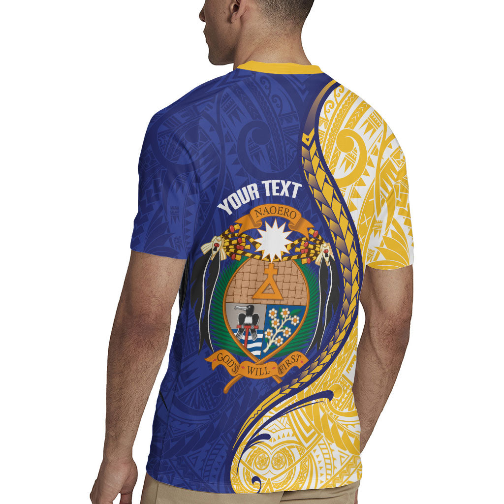 Personalised Nauru Angam Day Rugby Jersey Naoero Frigatebird With Flag Proud