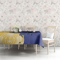 Nauru Angam Day Tablecloth Naoero Frigatebird With Flag Proud