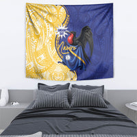 Nauru Angam Day Tapestry Naoero Frigatebird With Flag Proud