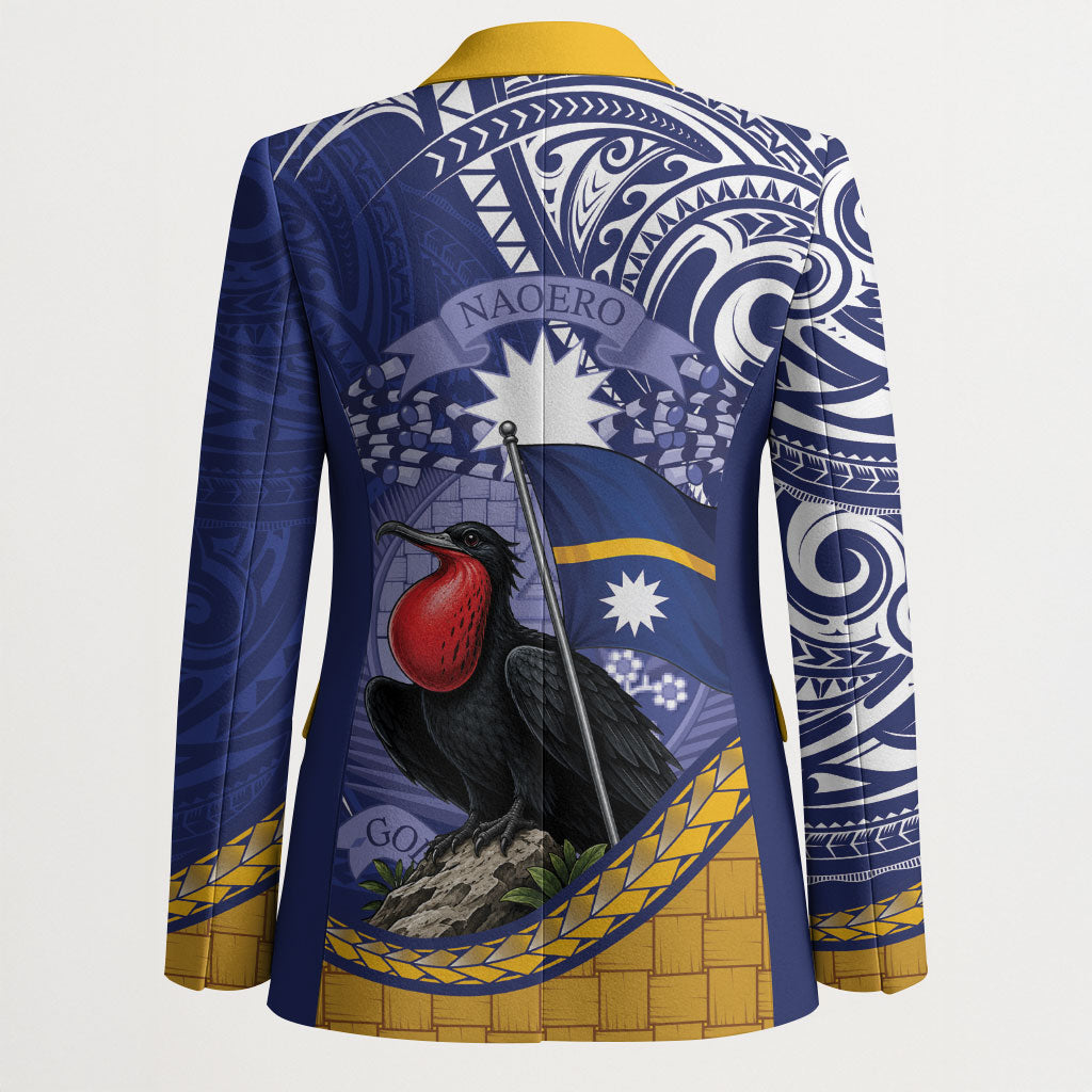 Magnificent Frigatebird Nauru Blazer Pandanus Weaving Polynesian Pattern