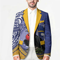 Magnificent Frigatebird Nauru Blazer Pandanus Weaving Polynesian Pattern