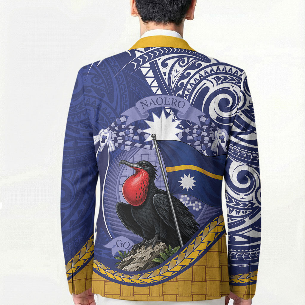 Magnificent Frigatebird Nauru Blazer Pandanus Weaving Polynesian Pattern