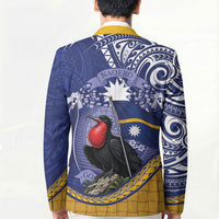 Magnificent Frigatebird Nauru Blazer Pandanus Weaving Polynesian Pattern