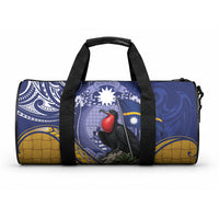 Magnificent Frigatebird Nauru Duffle Bag Pandanus Weaving Polynesian Pattern