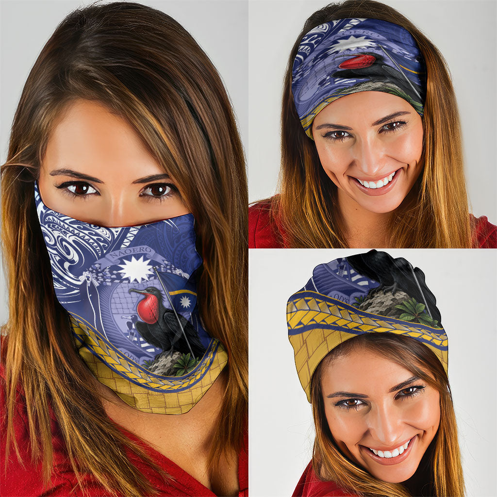 Magnificent Frigatebird Nauru Neck Gaiter Pandanus Weaving Polynesian Pattern