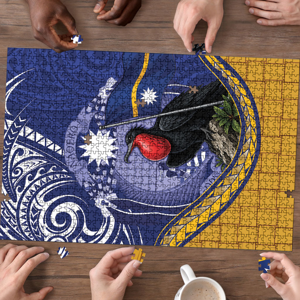 Magnificent Frigatebird Nauru Puzzle Pandanus Weaving Polynesian Pattern