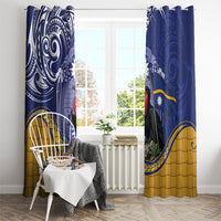 Magnificent Frigatebird Nauru Window Curtain Pandanus Weaving Polynesian Pattern