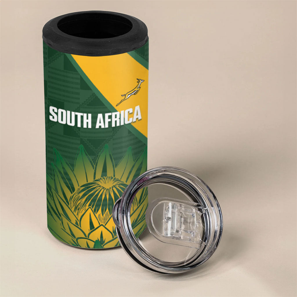 New Zealand and South Africa Rugby 4 in 1 Can Cooler Tumbler Ultimate Rivalry All Black Springboks