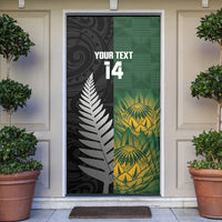 New Zealand and South Africa Rugby Custom Door Cover Ultimate Rivalry All Black Springboks