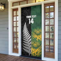 New Zealand and South Africa Rugby Custom Door Cover Ultimate Rivalry All Black Springboks