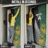 New Zealand and South Africa Rugby Custom Door Cover Ultimate Rivalry All Black Springboks