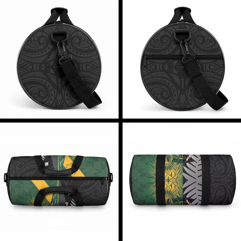 New Zealand and South Africa Rugby Duffle Bag Ultimate Rivalry All Black Springboks