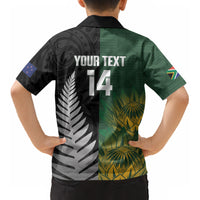 New Zealand and South Africa Rugby Custom Kid Hawaiian Shirt Ultimate Rivalry All Black Springboks