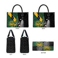 New Zealand and South Africa Rugby Leather Bag Ultimate Rivalry All Black Springboks