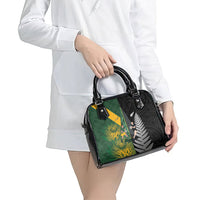 New Zealand and South Africa Rugby Shoulder Handbag Ultimate Rivalry All Black Springboks