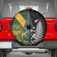New Zealand and South Africa Rugby Spare Tire Cover Ultimate Rivalry All Black Springboks