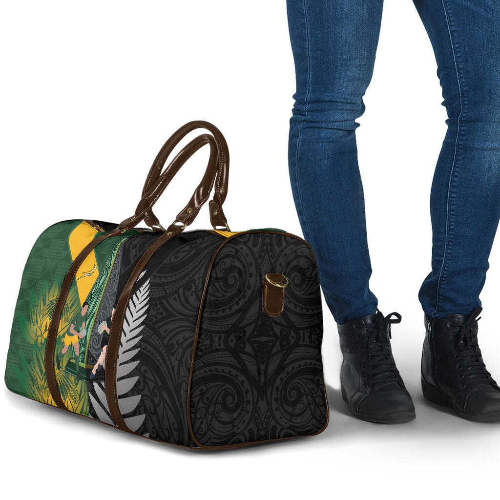 New Zealand and South Africa Rugby Travel Bag Ultimate Rivalry All Black Springboks
