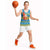 Tuvalu Christmas Basketball Jersey Cute Santa Manuia te Kilisimasi - Polynesian Pride