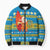 Tuvalu Christmas Bomber Puffer Jacket Cute Santa Manuia te Kilisimasi - Polynesian Pride
