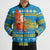 Tuvalu Christmas Bomber Puffer Jacket Cute Santa Manuia te Kilisimasi - Polynesian Pride