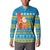 Tuvalu Christmas Button Sweatshirt Cute Santa Manuia te Kilisimasi - Polynesian Pride