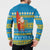 Tuvalu Christmas Button Sweatshirt Cute Santa Manuia te Kilisimasi - Polynesian Pride