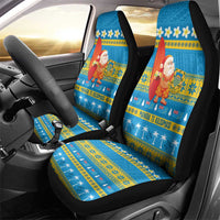 Tuvalu Christmas Car Seat Cover Cute Santa Manuia te Kilisimasi - Polynesian Pride