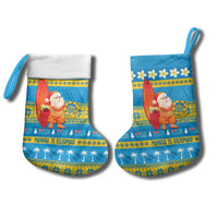 Tuvalu Christmas Stocking Cute Santa Manuia te Kilisimasi - Polynesian Pride