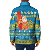 Tuvalu Christmas Padded Jacket Cute Santa Manuia te Kilisimasi - Polynesian Pride