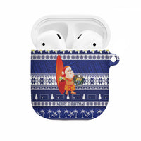 Nauru Christmas AirPods Case Cute Santa Coat Of Arms Merry Xmas - Polynesian Pride