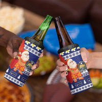 Nauru Christmas 4 in 1 Can Cooler Tumbler Cute Santa Coat Of Arms Merry Xmas - Polynesian Pride