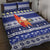 Nauru Christmas Quilt Bed Set Cute Santa Coat Of Arms Merry Xmas - Polynesian Pride
