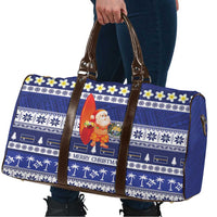 Nauru Christmas Travel Bag Cute Santa Coat Of Arms Merry Xmas - Polynesian Pride