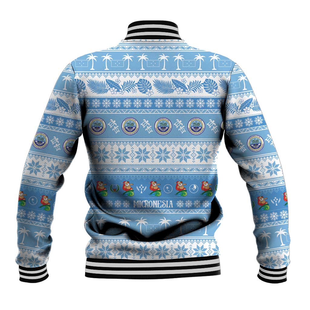 FSM Christmas Baseball Jacket Merry Xmas Federated States of Micronesia - Polynesian Pride