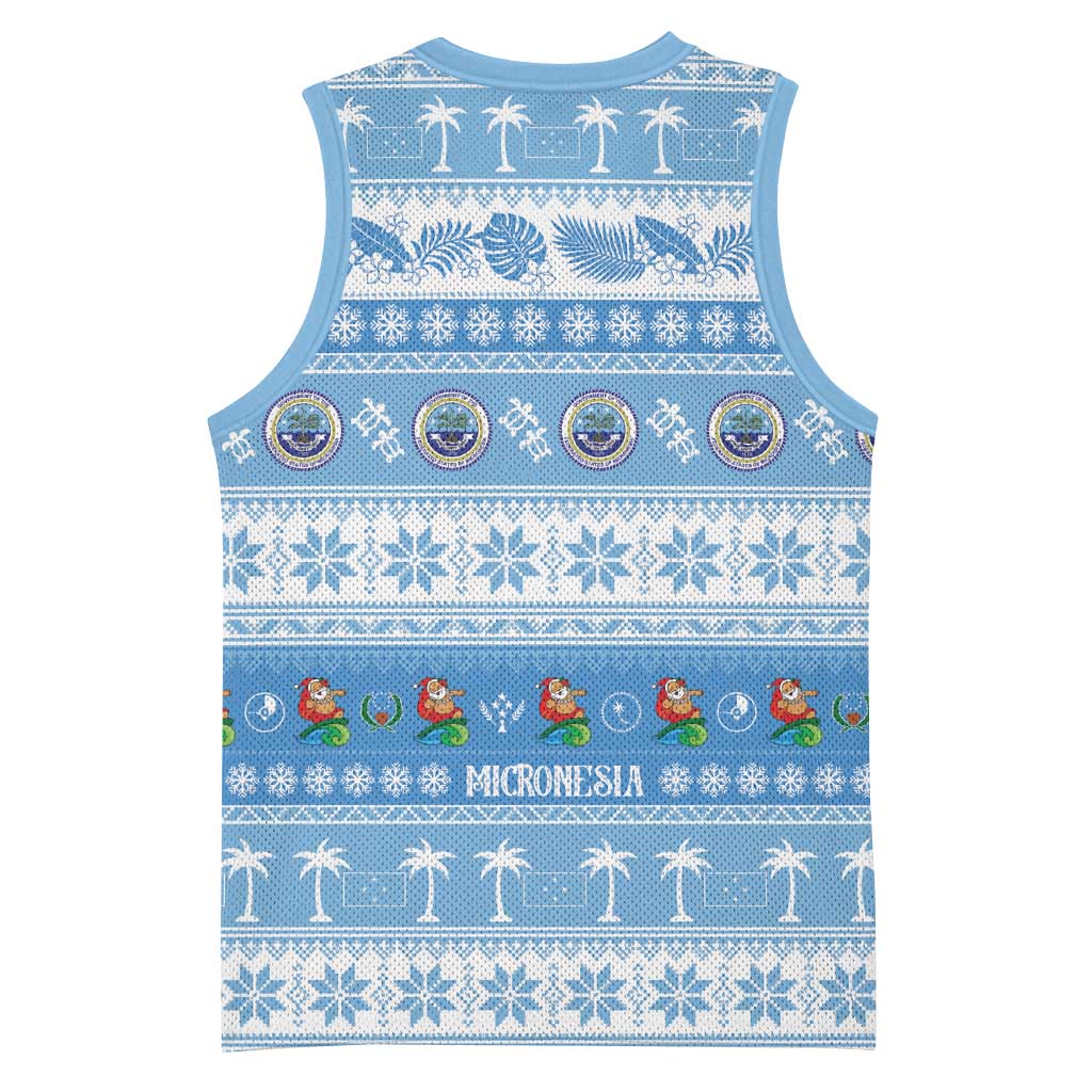 FSM Christmas Basketball Jersey Merry Xmas Federated States of Micronesia - Polynesian Pride