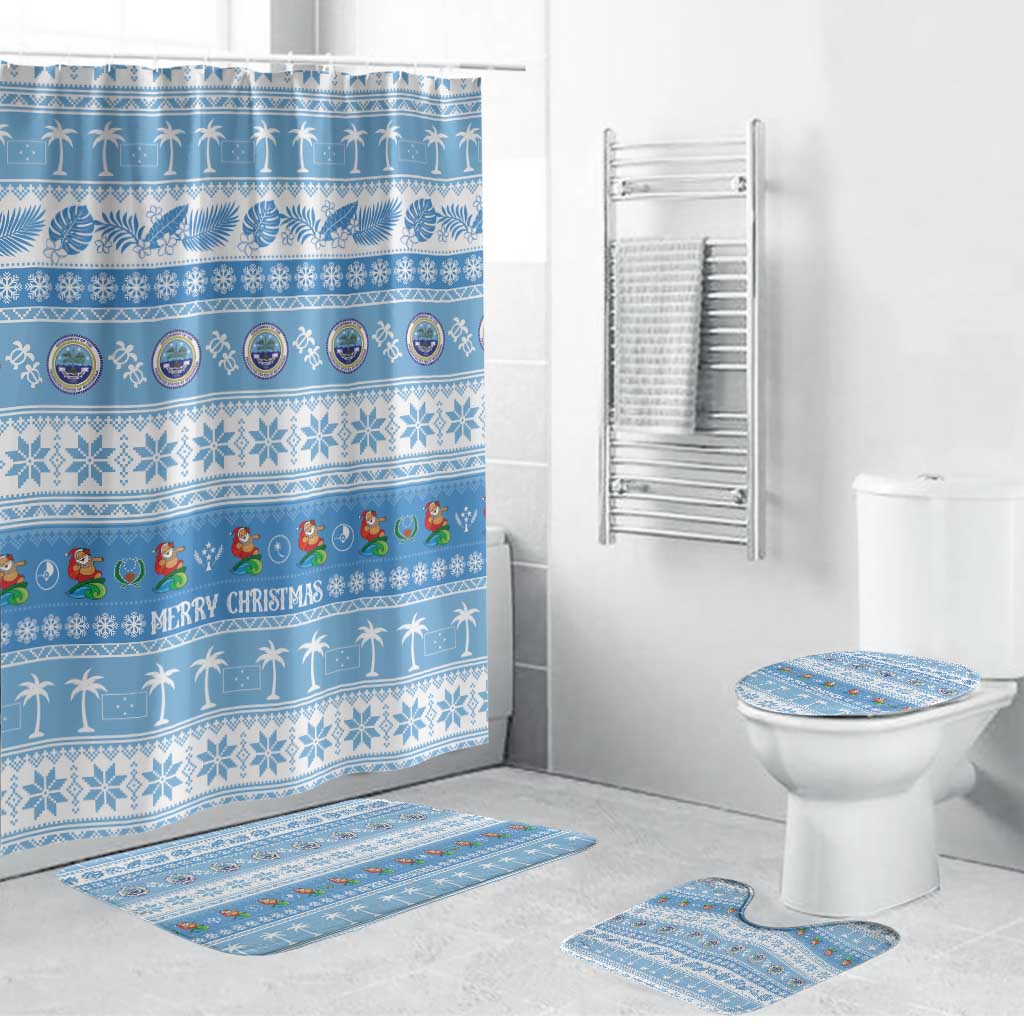 FSM Christmas Bathroom Set Merry Xmas Federated States of Micronesia - Polynesian Pride