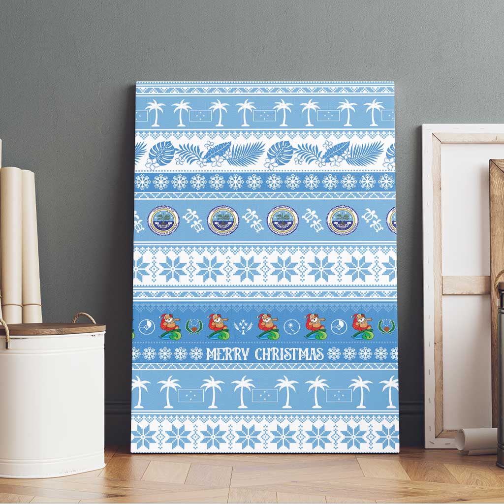FSM Christmas Canvas Wall Art Merry Xmas Federated States of Micronesia - Polynesian Pride