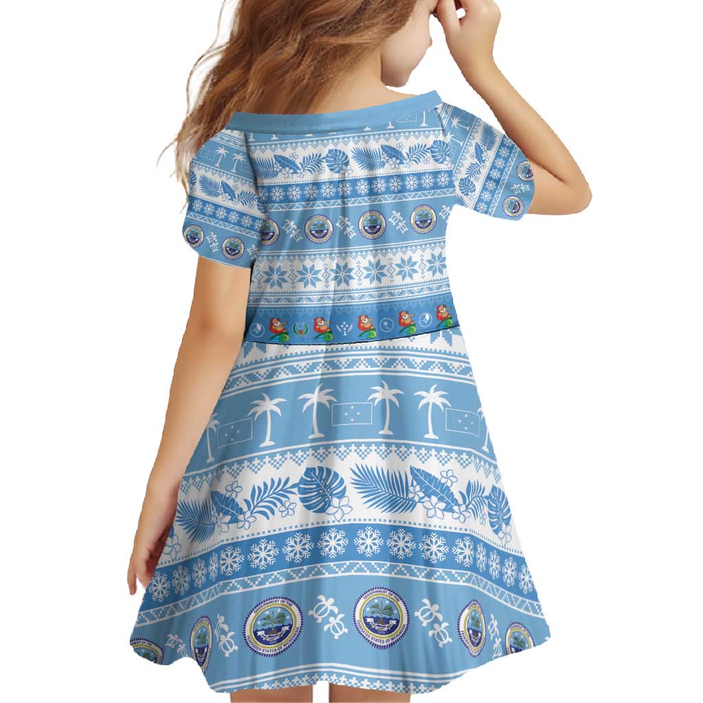 FSM Christmas Family Matching Mermaid Dress and Hawaiian Shirt Merry Xmas Federated States of Micronesia - Polynesian Pride