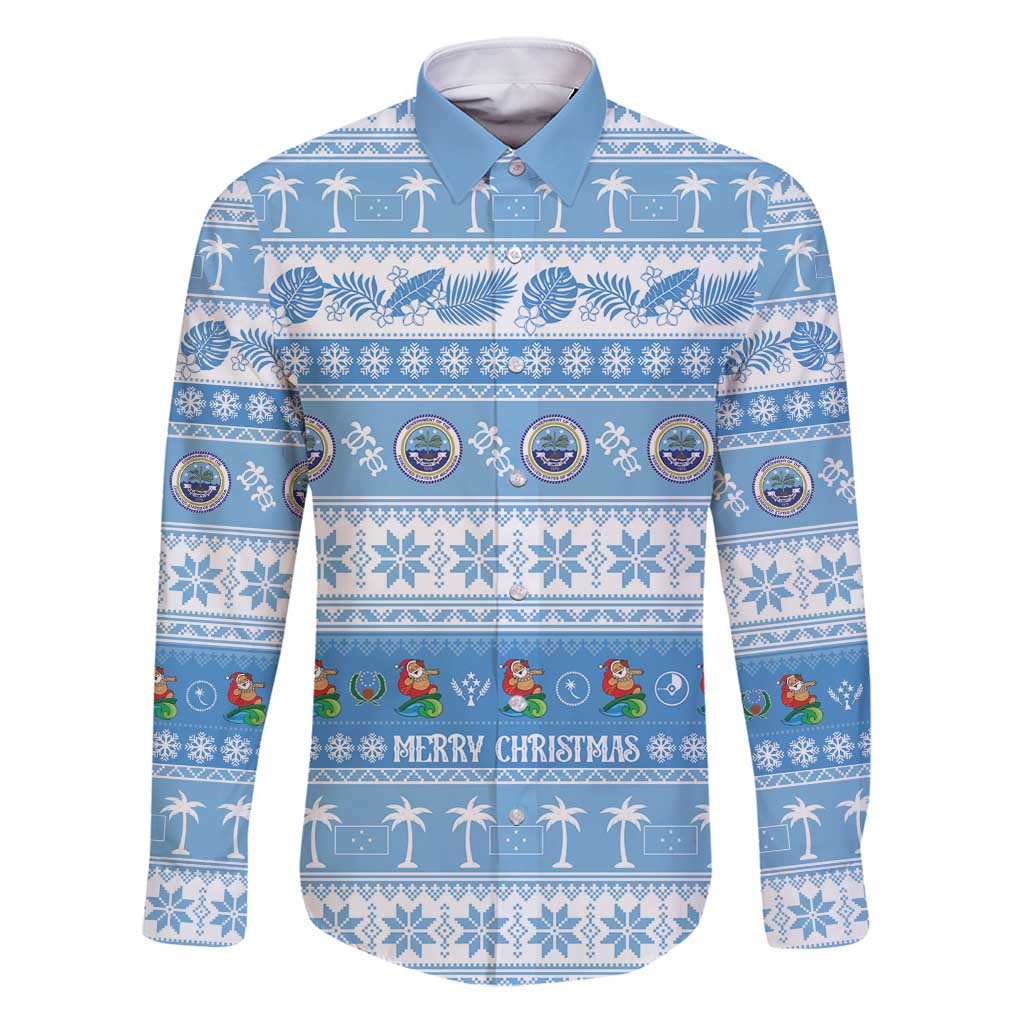 FSM Christmas Family Matching Puletasi and Hawaiian Shirt Merry Xmas Federated States of Micronesia - Polynesian Pride