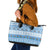 FSM Christmas Leather Tote Bag Merry Xmas Federated States of Micronesia - Polynesian Pride